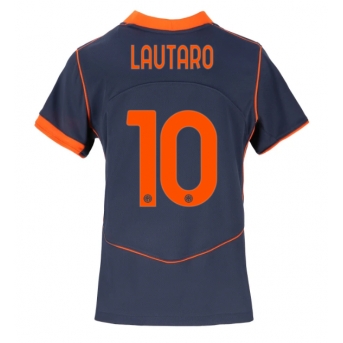 Billige Fotballdrakt Inter Milan Lautaro Martinez #10 Replika Tredjedrakt Dame 2025-26 Kortermet